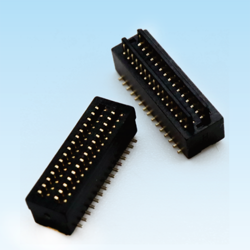 0.8mm 合高4.0-8.5 双槽直插 公母座 板对板连接器