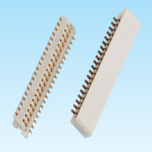 0.5mm 合高5.0 单槽侧插 公母座 板对板连接器