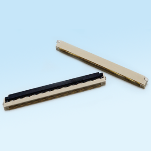 0.5mm 翻盖下接 H1.8 镀金 排线带扣 FPC连接器