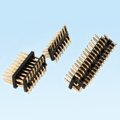 排针 1.27mm 双排 双塑 90° SMT 180° 贴片连接器
