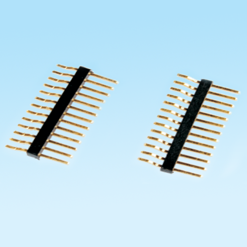 排针 1.27mm 单排  卧式 贴片连接器