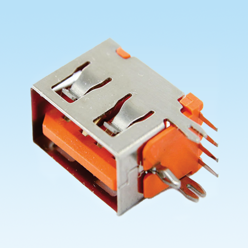 USB2.0 母座 4Pin 侧插 短体