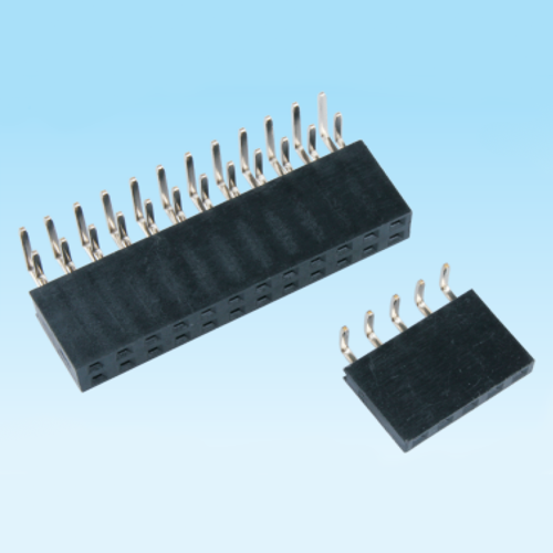 长丰排母 2.54mm DIP 单 双排H8.5 U/Y型端子 弯针
