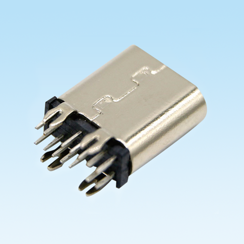TYPE C 母座 14Pin 立式直插 H10.0mm