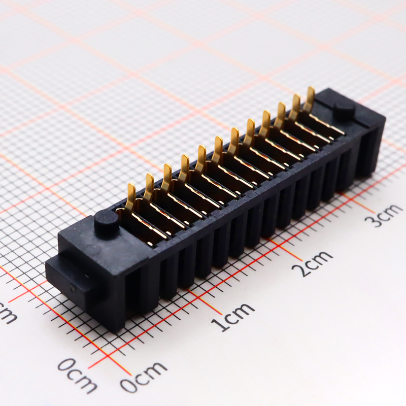 2.0mm 刀片电池连接器 母座 3-15P 插件 带柱