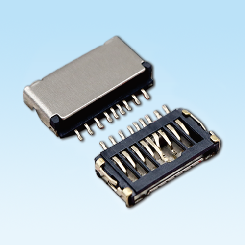 MICRO T-FLASH 9PIN 短体带侦测 H=1.5-1.7