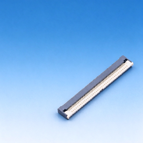 0.4Pitch 翻盖下接 带扣 H2.5 FPC连接器