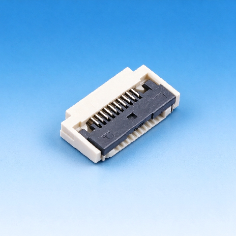 0.5Pitch 翻盖下接 带扣 H2.0 FPC连接器